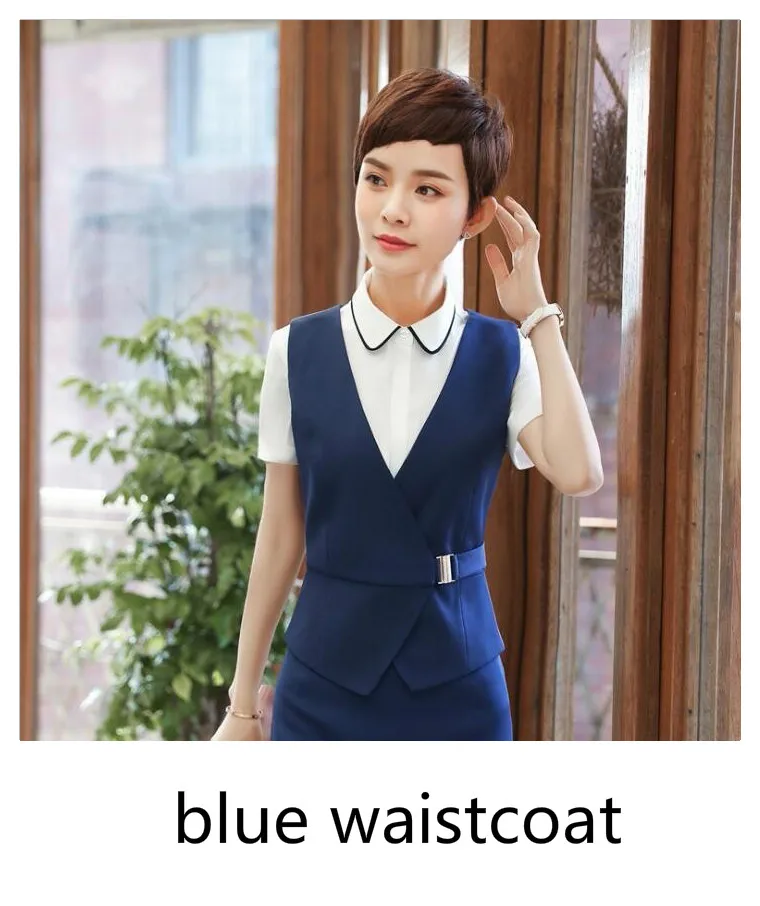 Женская одежда Блейзер длинный рукав зазубренный воротник карман костюм пальто офисный женский формальный Повседневный бренд куртка Рабочая одежда бизнес - Цвет: 7002 blue vest