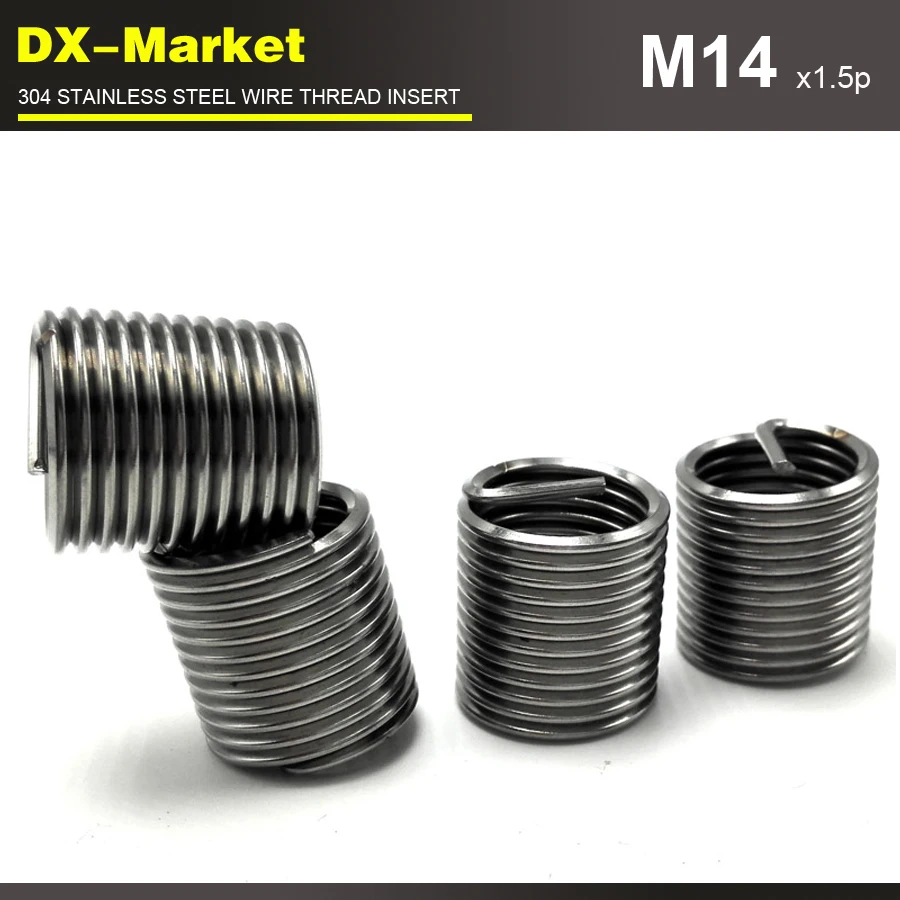 

m14*1.5D *1.5P , 30pcs , fine thread , sus304 wire thread inserts for ISO metric screw threads , Damaged Thread Repair sleeve
