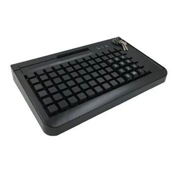 

KB78 POS programmable membrane keyboard with magnetic card reader