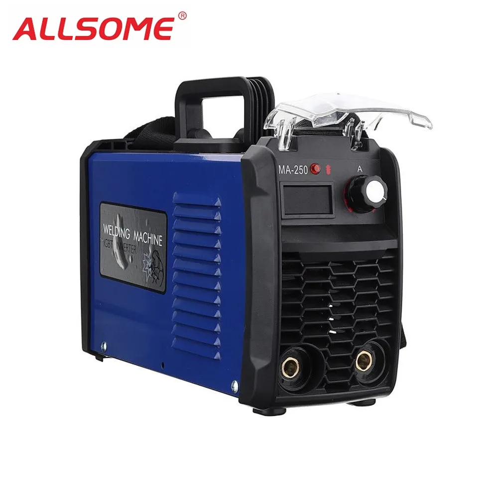 

ALLSOME 220V Portable IGBT ARC MMA-200 / MMA-250 Amp Welding Inverter DC ARC Welding Machine EU Plug HT1868-1869