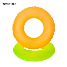 Взрослые дети Флуоресцентный цвет общего плавания кольцо однослойный надувной круг жизни буй поплавок Swmming аксессуары