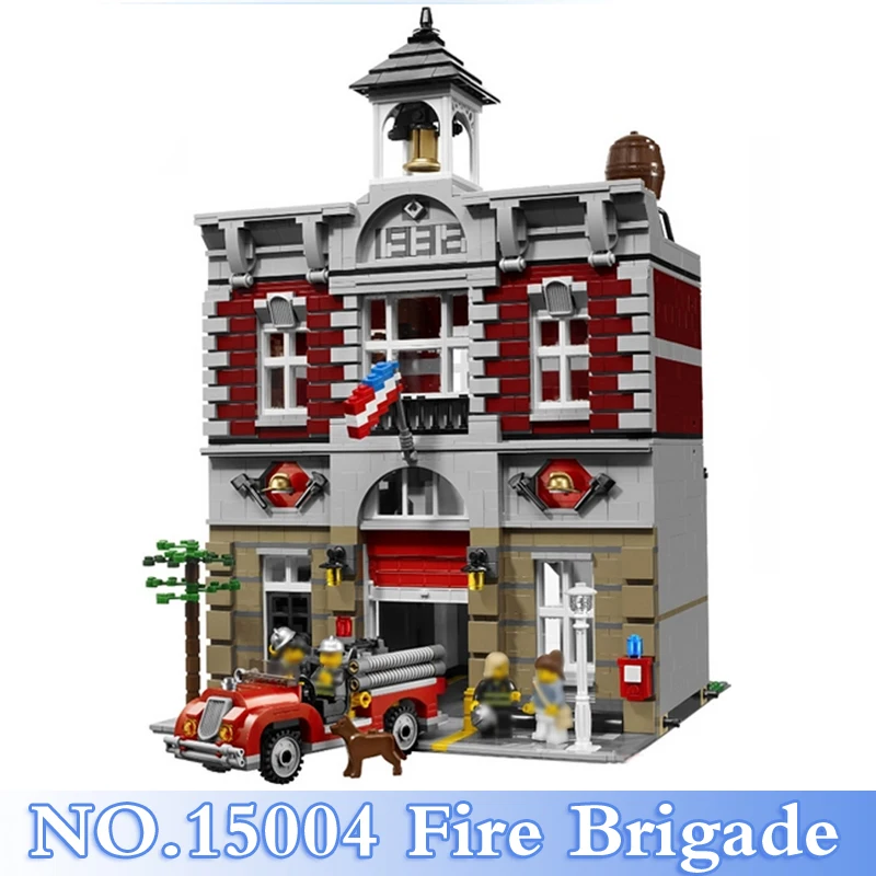 

15004 Lepin City Series 2313Pcs Fire Brigade Figure Building Blocks Bricks Set Toy For Children Gift Model Kits Compatible 10224