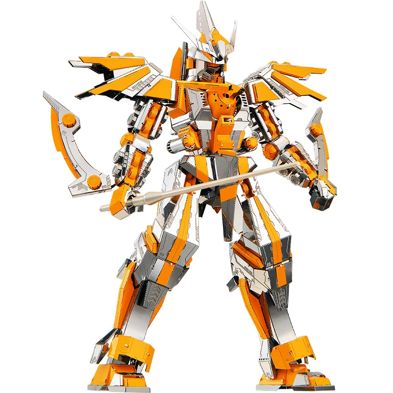 MMZ MODEL Piececool 3D metal puzzle Crescent Blade Armor Robot Assembly metal Model kit DIY 3D Laser Cut Model puzzle toys MMZ MODEL Piececool 3D metal puzzle Crescent Blade Armor Robot Assembly metal Model kit DIY 3D Laser Cut Model puzzle toys