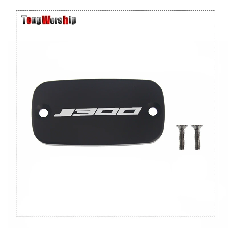 TENGWORSHIP CNC Aluminum Motorcycle Brake Fluid Fuel Reservoir Tank Cover Cap FOR Kawasaki J300 2014-2019 | Автомобили и