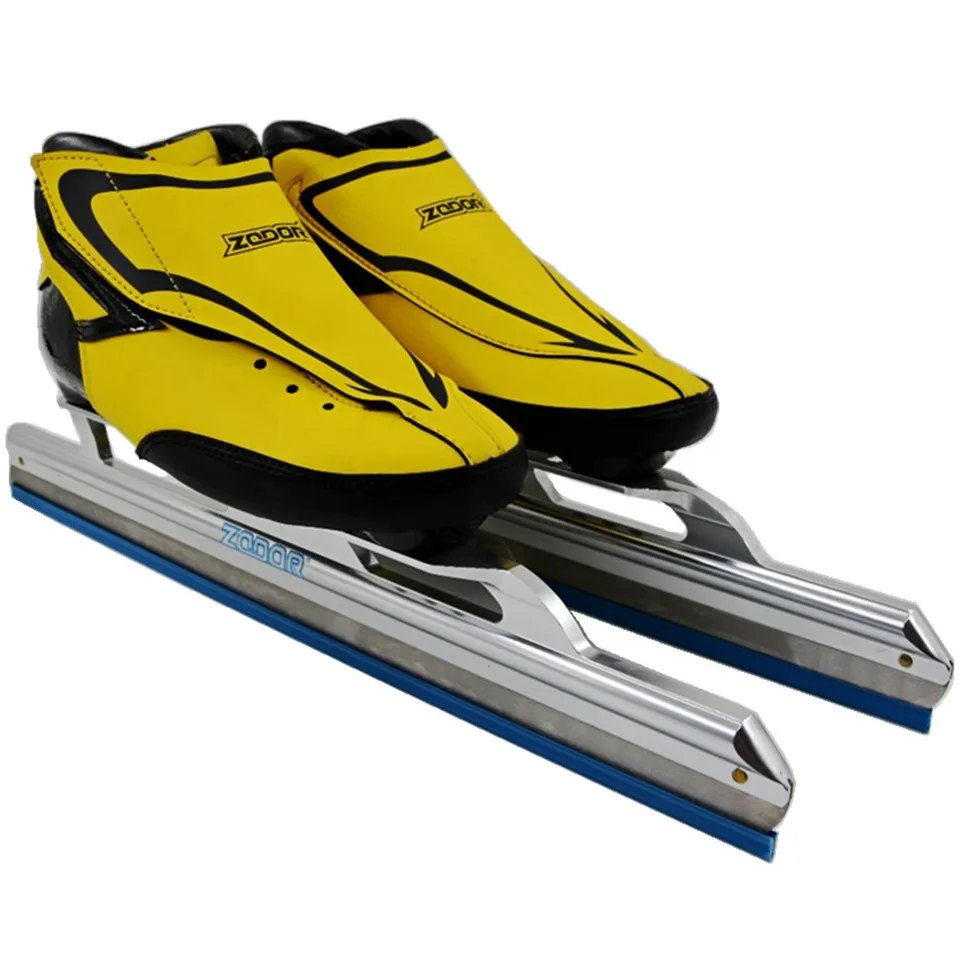 JEERKOOL الجليد على الجليد النساء الرجال سرعة الشكل التزلج الجليد الجليد الكربون/الألياف الزجاجية المعادن الإصلاح الموقع سكين سباق شفرة حذاء IC6