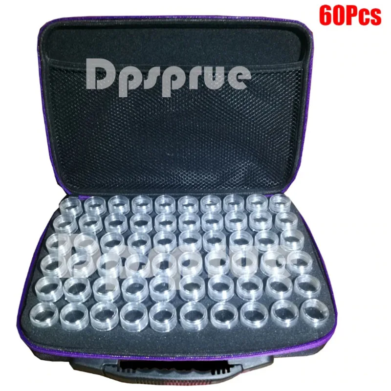 

New High Grade 15/30/60 Bottles Diamond Painting Box Container Storage Full Square Embroidery Mosaic Briefcase Hand Bag Zipper