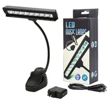 Clip on Book Light, Rechargeable Reading Light, Music Stand Light with Flexible Neck, Battery Operated Bed Lamp, 3 Brightness portable led clip on reading lights 3 brightness rechargeable with usb cable flexible gooseneck dimmable book lamp for table bed