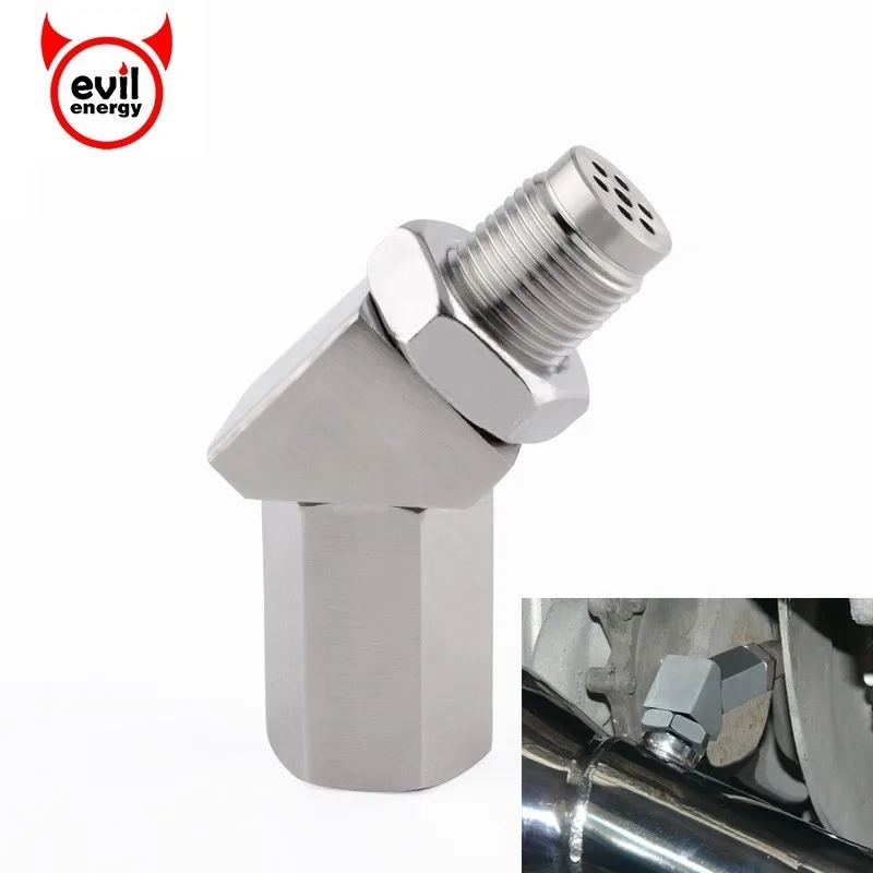 

45Degree Oxygen Sensor Extender Spacer Joints Converter CEL Check Engine Light Fix O2 Sensor Spacer With Catalytic Converter