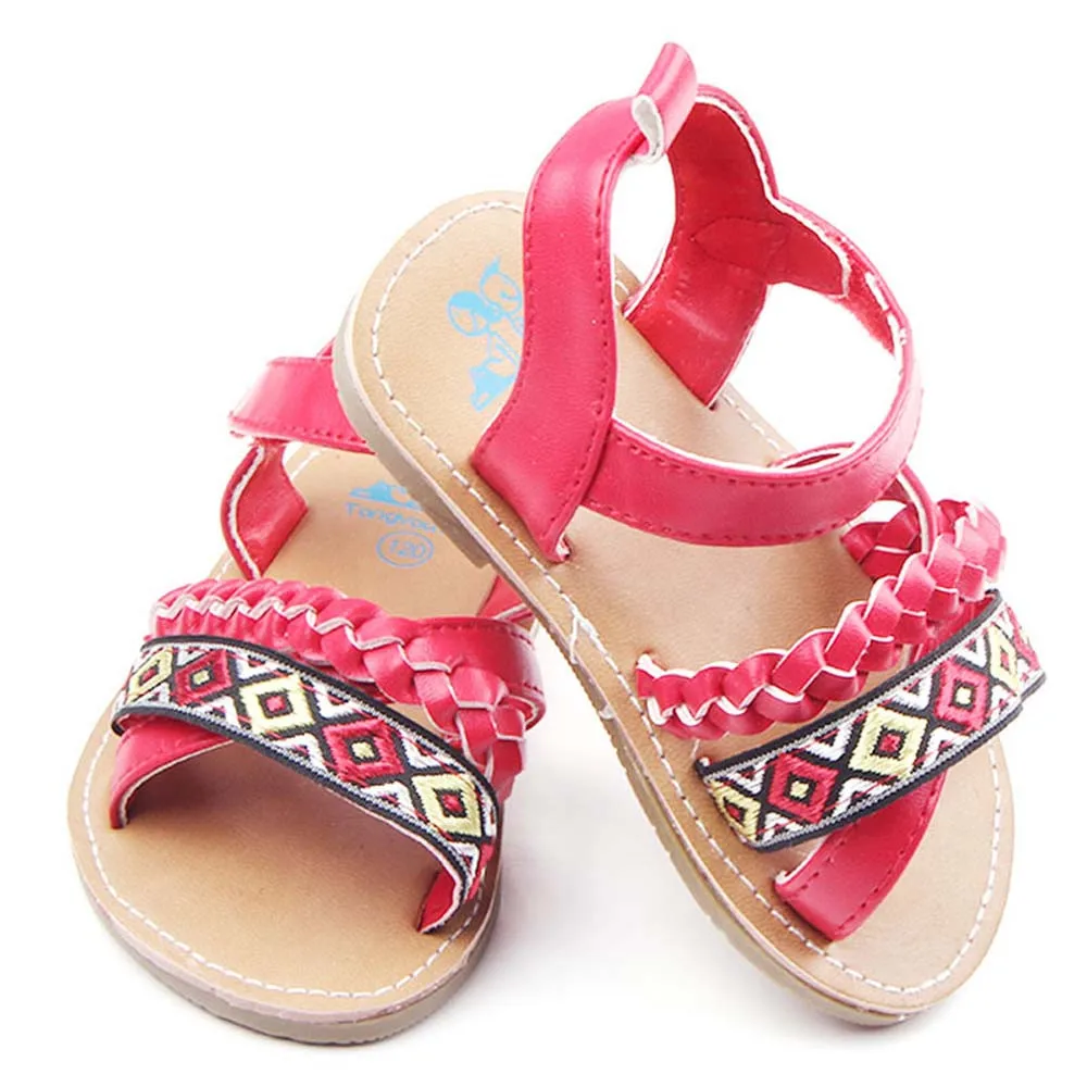 Новинка года; модная летняя обувь для маленьких девочек; 2 цвета; милая модная нескользящая обувь для новорожденных