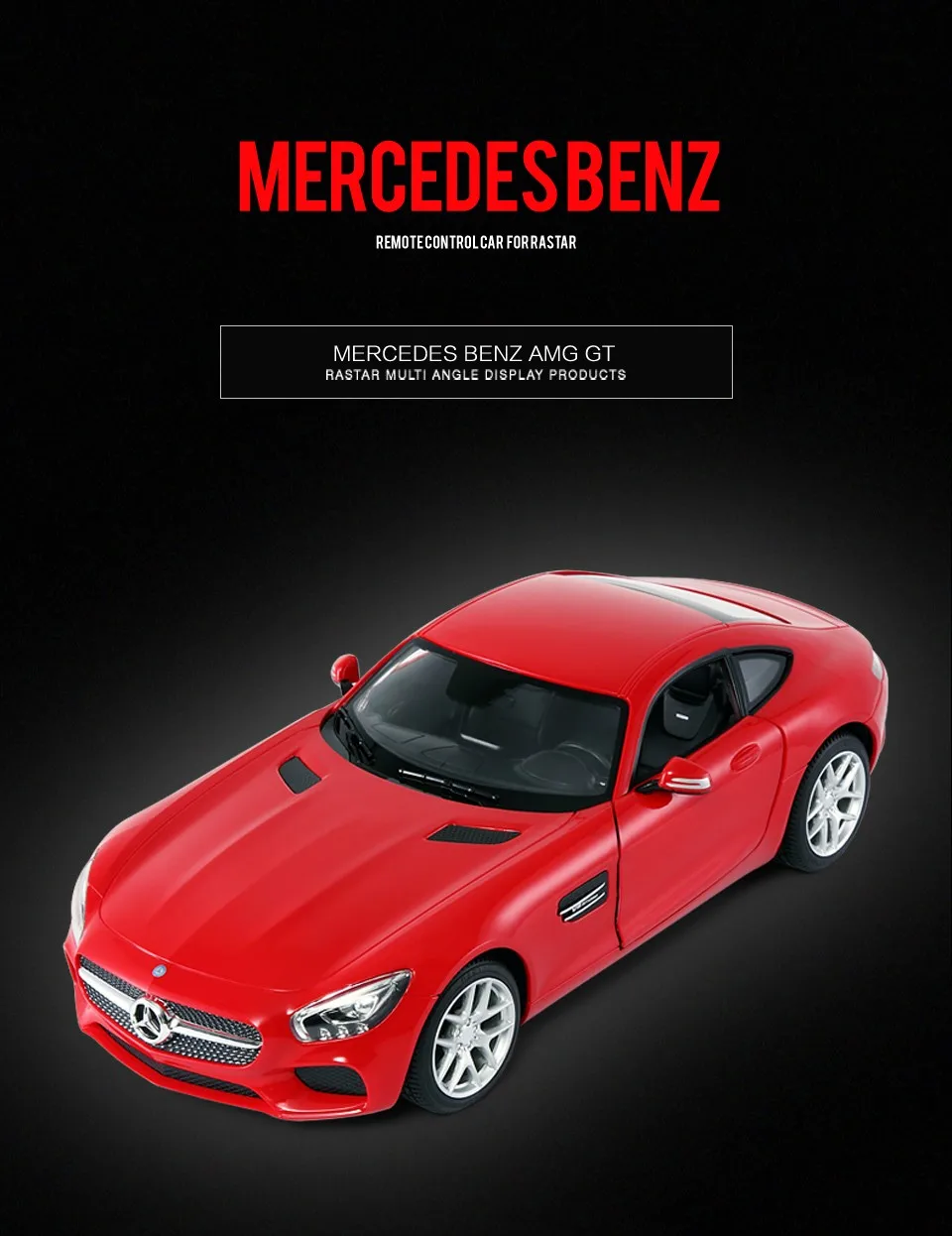 Rastar лицензированный 1:14 Mercedes AMG GT гоночный автомобиль слот механическая игрушка rc автомобиль 74000