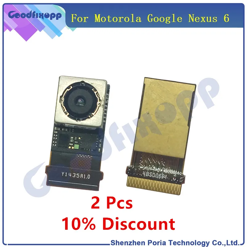 

Phone Camera Modules For Motorola Moto Google Nexus 6 XT1100 XT1103 Original Back Rear Camera Big Main Camera Module Flex Cable