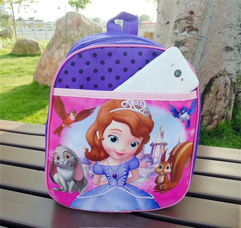 Детский плюшевый рюкзак с изображением Эльзы из мультфильма «Холодное сердце» для детского сада, Софии, Детский рюкзак для школы