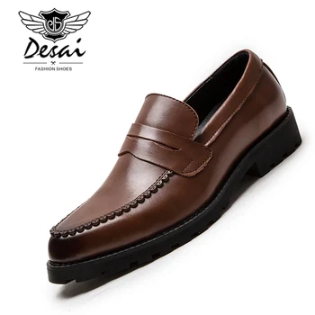 

Men's Luxury Causal Shoes Men Leather Loafers Moccasins Male Fashion Business Leather Boat Shoe High Quality Adult Footwear