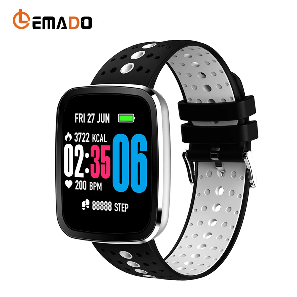 

LEMADO V6 Smart Watch IP67 Waterproof Pedometer Heart Rate Blood Pressure Monitoring Sports Smartwatch for IOS Android