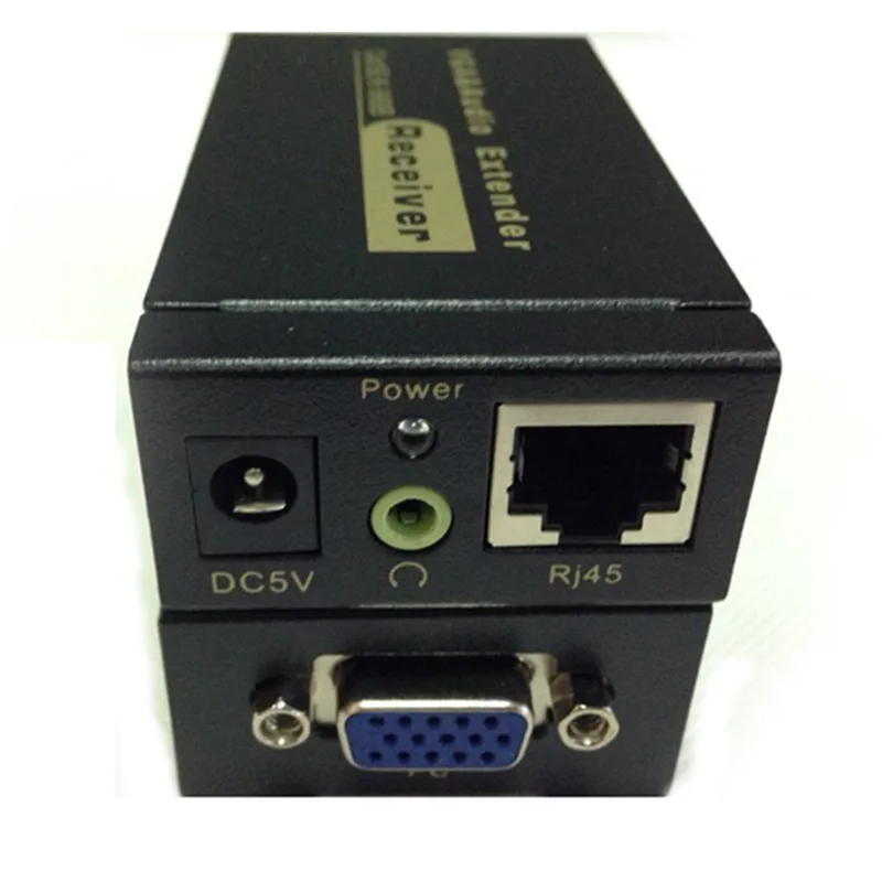  HD Femmina a Femmina VGA Extender Per Lan CAT5e/6 RJ45 Ethernet Adapter VGA Video e Audio Extender 