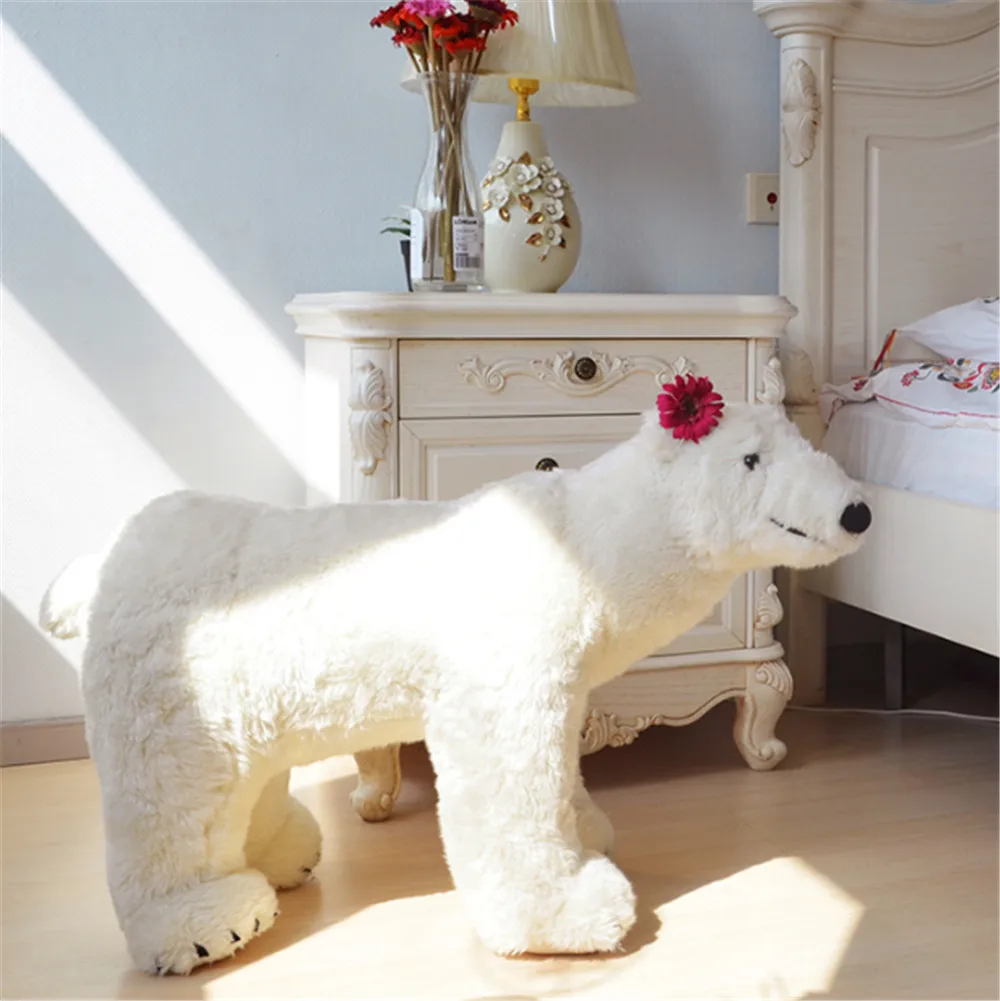 Fancytrader ездить на полярный медведь плюшевые игрушки эмулированный белые медведи Животные Детская кукла может нагрузка 50 кг на спине