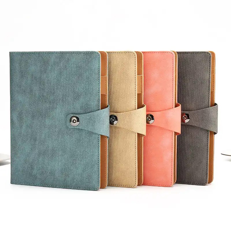 a5 2018 2019 luxury aesthetic agenda loose leaf ring binder faux leather inserts notebook planner with lock office supplies binder inserts