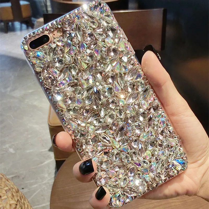 

Super Bling Crystal Diamond Case Cover For Iphone 11 Pro Max XS Max XR X 8 7 6 Plus Samsung Galaxy Note 10 9 8 S10/9/8 Plus S10E
