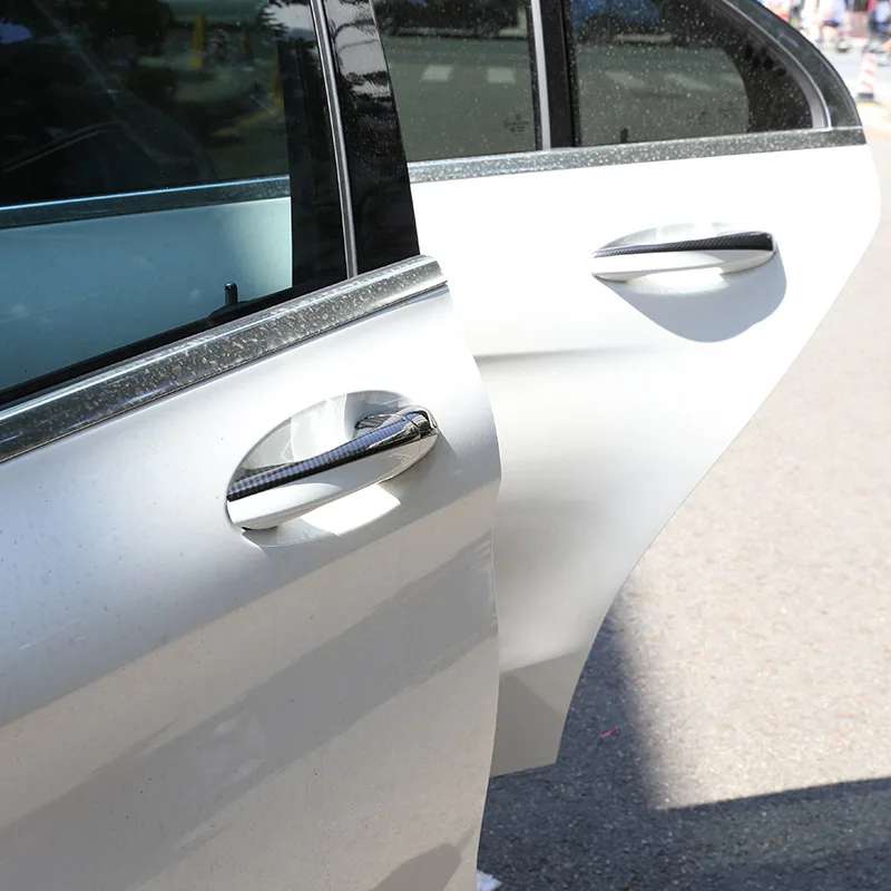 DELUXE Door Handle Cups x4 for Mercedes Benz W205 C Class AMG C63 CHROME 2015 on