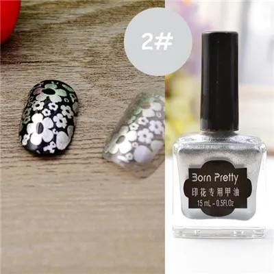 BORN PRETTY 15 мл Candy Colorss Nail Art Лак для стемпинга сладкий стиль поднос для маникюра печать лак для ногтей украшения - Цвет: 2