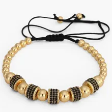 FAITHEASY популярные украшения микро медь циркон бусины браслет 5 A колесо бусина сверло плетение украшения браслет