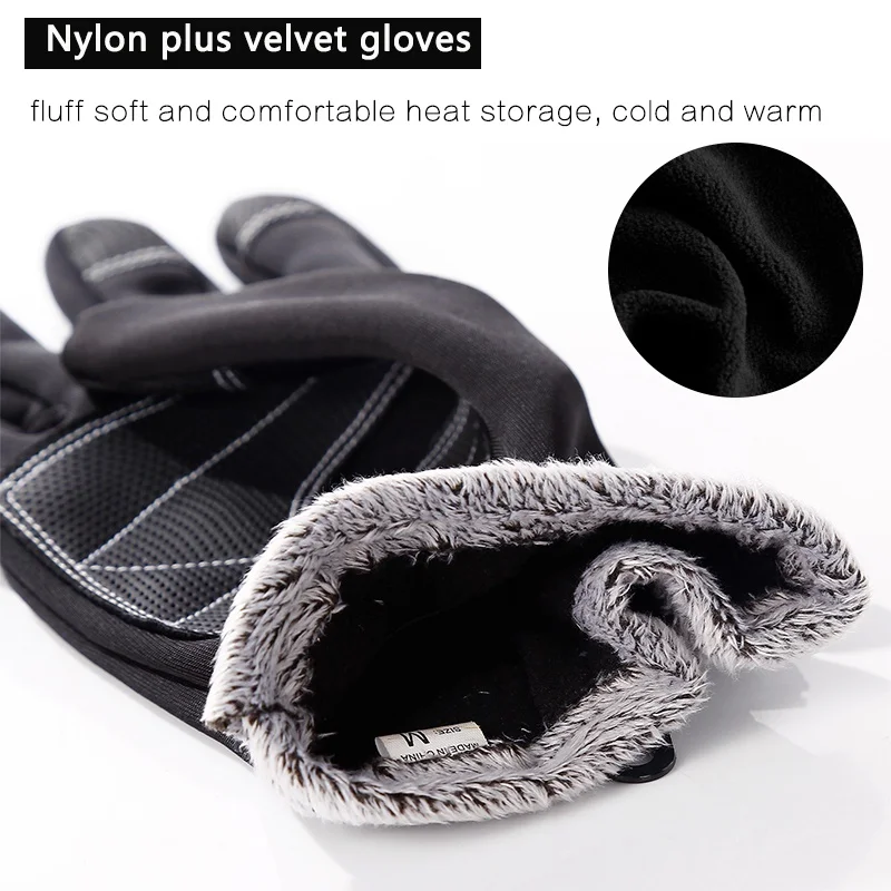 Непромокаемые теплые мужские и женские лыжные перчатки ветрозащитные термостойкие сенсорные экран наружные спортивные велосипедные сноубордические перчатки
