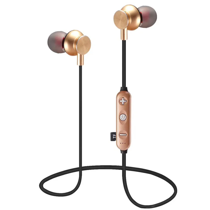 

Magnetic Attraction Sport Earphone Wireless Bluetooth Earphone With Mic Hidden Earbuds For Mobile Phone In Ear Headset