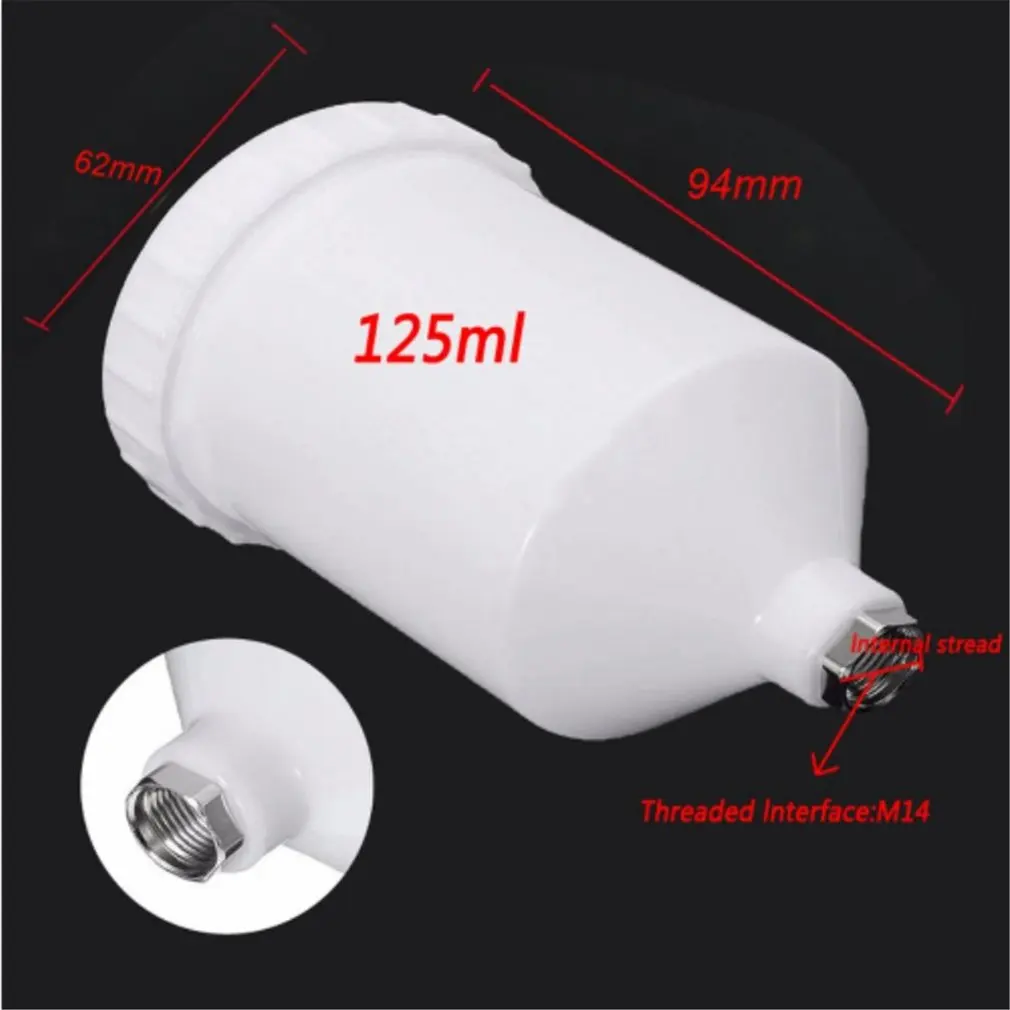 New Plastic Spray Paint Cup Sprayer Cup Air Gravity Feed Paint Spray Pot Fastmover Thread Connector for Spray Gun Parts