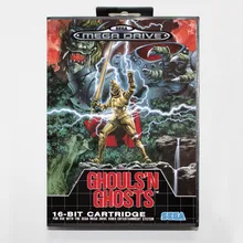 Упыри N призраки 16 бит Sega MD карточная игра с коробку для Sega Mega Drive для Genesis