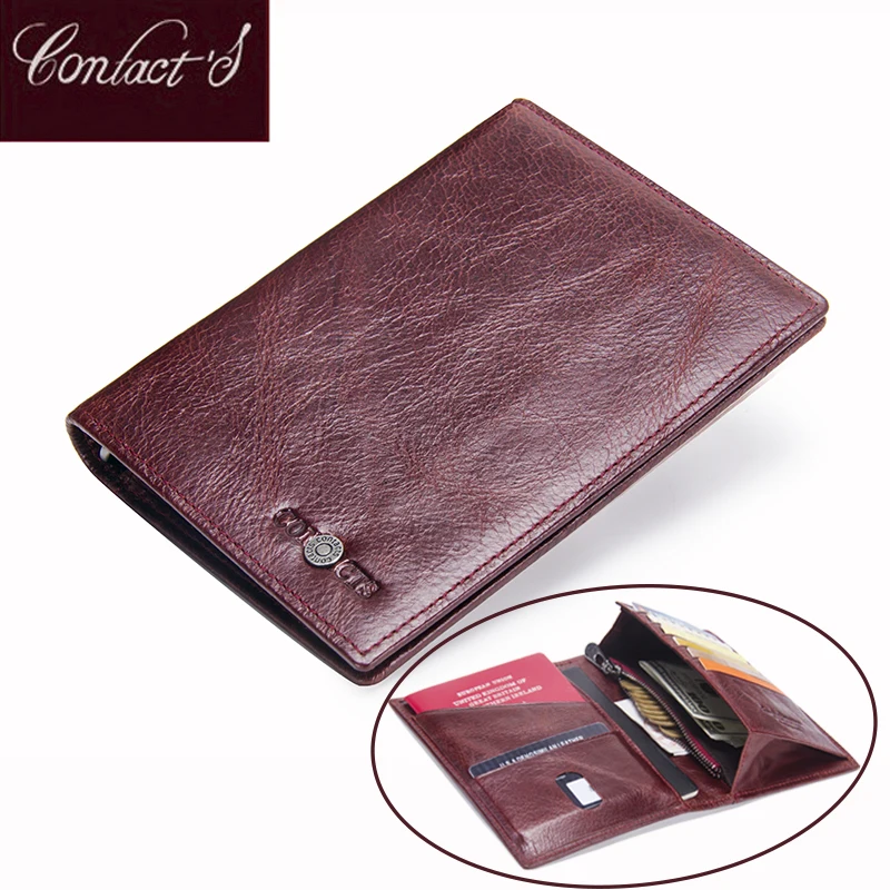 Buy Contact's Genuine Leather Passport Cover Wallets