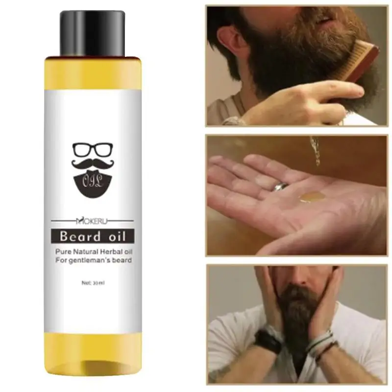 1 шт. 30 мл масло для ухода за бородой питает мягкий и сильный спрей органическое масло для бороды для увеличения роста бороды для мужчин