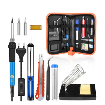 

ebakey Soldering Iron kit 110V 220V Electric Soldering Iron With On-Offf Switch With Knife Desoldering Pump Soldering Tools