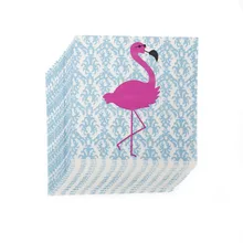 Натуральная древесная ткань 20 шт Фламинго салфетки тканевая бумага дети День Рождения Декор Свадебная вечеринка праздничный Декор 33x33 см
