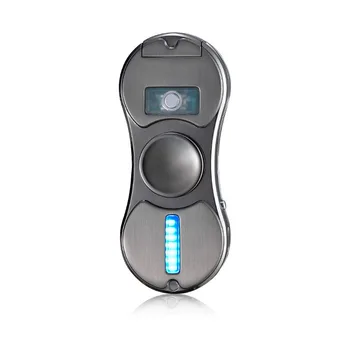 

USB Charging Double Arc Lighter LED Letter Luminous Lighter Personalized Toy Fingertip Gyroscope Electronic Cigarette Lighter