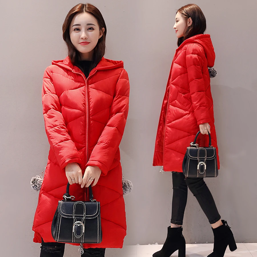 

2019 new arrival winter jacket women hooded long outwear cotton-padded winter coat women parkas plus size female clothing