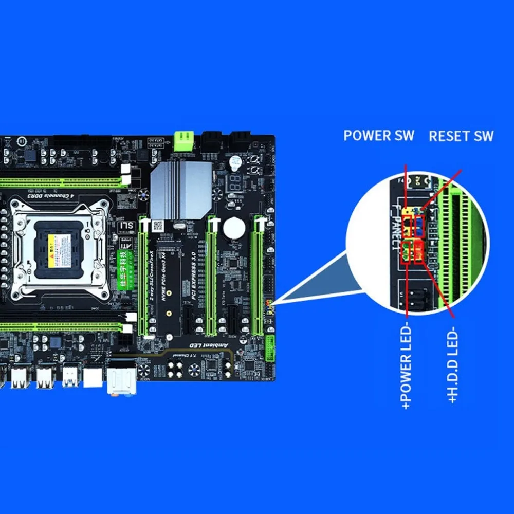 X79T Роскошные охлаждения большой материнской набор CPU E5-2620 шесть основных 12 линии 16G памяти