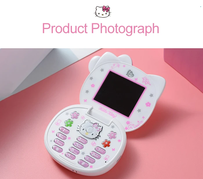 Новый K688 Kitty Cat флип мобильный мультфильм прекрасный студенческий детский мини мобильный телефон снаружи один Лидер продаж маленький