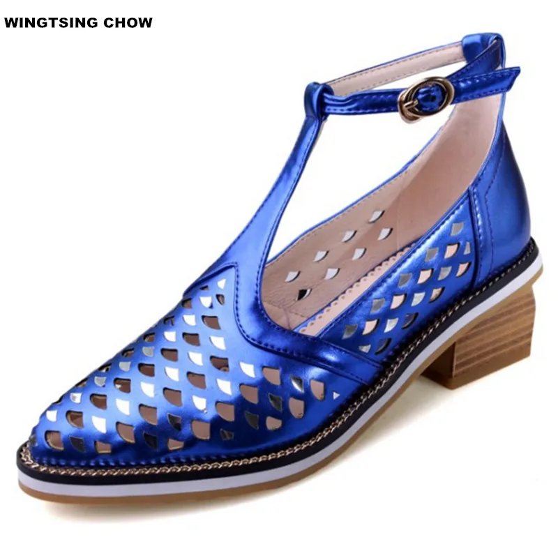 

2017 Big Size Hollow Chains Pointed Toe Ladies Shoes Comfortable Summer Breathable Women Shoes High Heel Pink Pumps