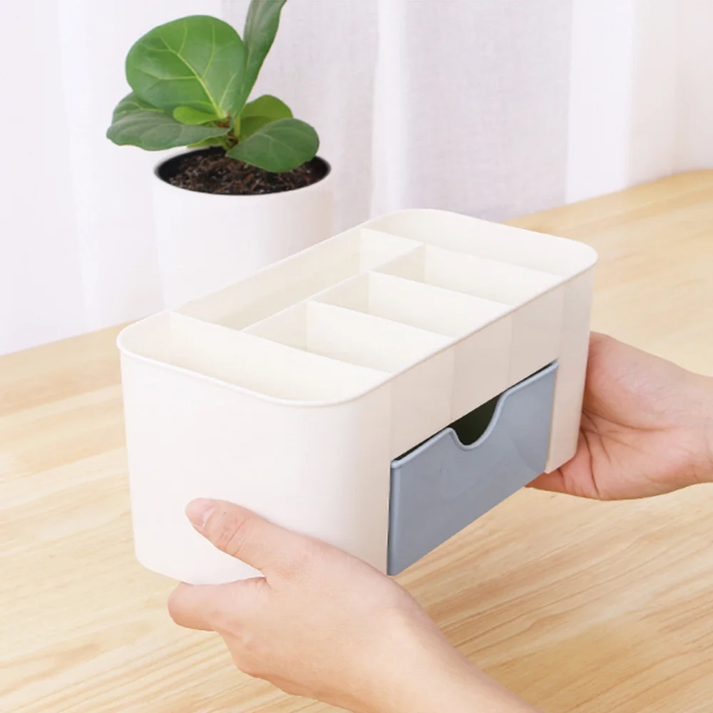 PP Plastic Cosmetic Storage Box Multifunction Desktop Storage Boxes Drawer Makeup Organizers Stationery Storage Organizer
