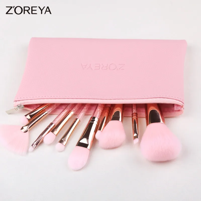 ZOREYA кисти для макияжа 10 шт. набор кистей Румяна Основа Eye Shadow Фонд Смешивание