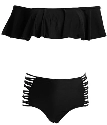 Rhyme Lady комплект из двух предметов купальные костюмы купальники Лето Плавание одежда для женщин набор бикини Красивые Плавание одежда с высокой талией - Цвет: 1