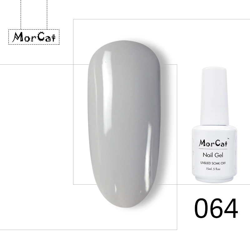 MorCat винно-красный УФ-гель для ногтей Отмачивание лака Полупостоянный УФ Гель-лак для ногтей УФ-лак гель для ногтей - Цвет: 064