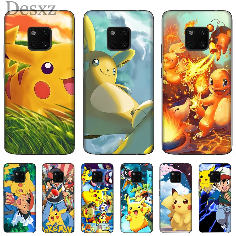 Чехол для телефона «Pokemons персонажей для Huawei Mate 10 20 lite рro 2 3 4 2 3 4i я Y5 Y7 Y9 премьер-Чехол