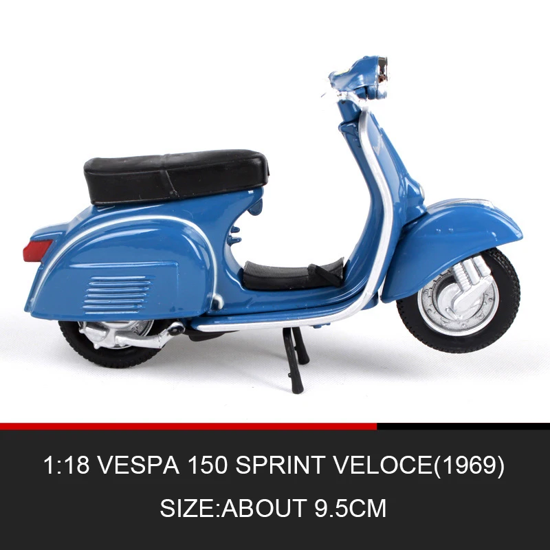 Maisto 1:18 мото модели vespa piaggio 1969 150 SPRINT VELOCE модель велосипеда база Мотоцикл Модели Diecast детская игрушка для Коллекция подарков