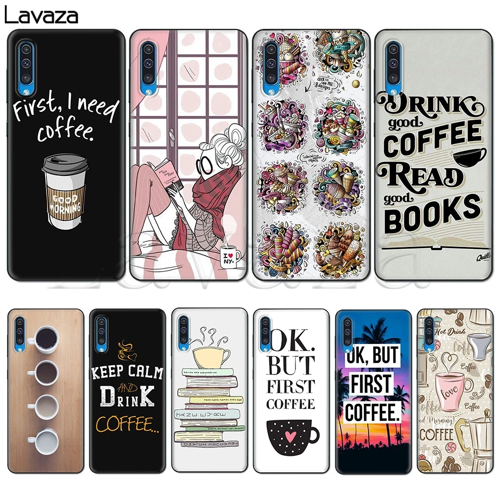 Чехол книжка Ok But First Coffee для Samsung Galaxy A10 A20 A30 A40 A50 A70 A50s A70s Note 10 Plus M10 M20 M30 A01 A11 A21