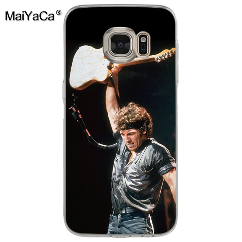 MaiYaCa Брюс Спрингстин модный дизайн тонкий ТПУ чехол для samsung galaxy s7 edge s6 plus s5 s9 s8