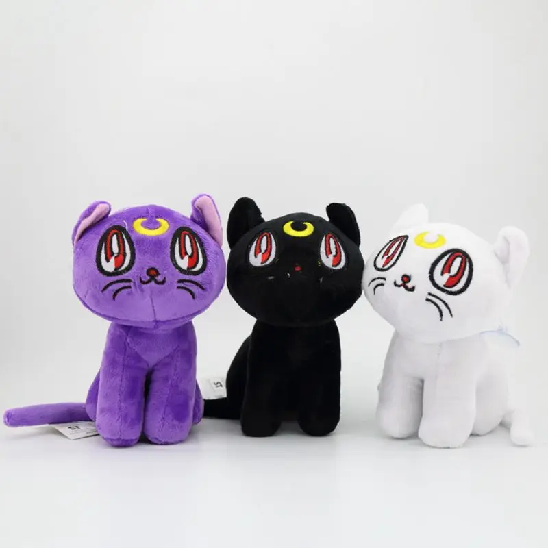 

3pcs/sert 18cm Plush Sailormoon cats stuffed animals toys for baby dolls