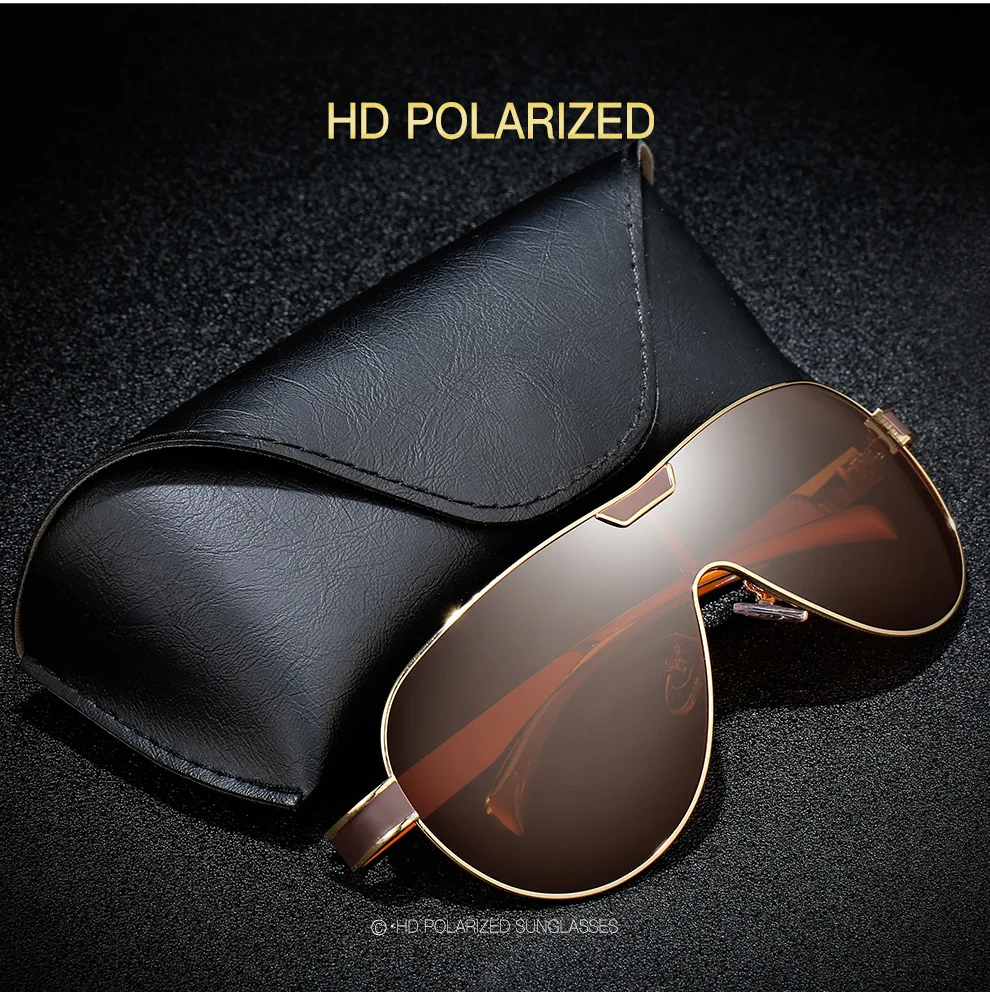 RBEWTP унисекс бренд Пилот солнцезащитные очки для мужчин поляризационные вождения одна линза негабаритных солнцезащитных очков UV400 оправа очки Gafas De So