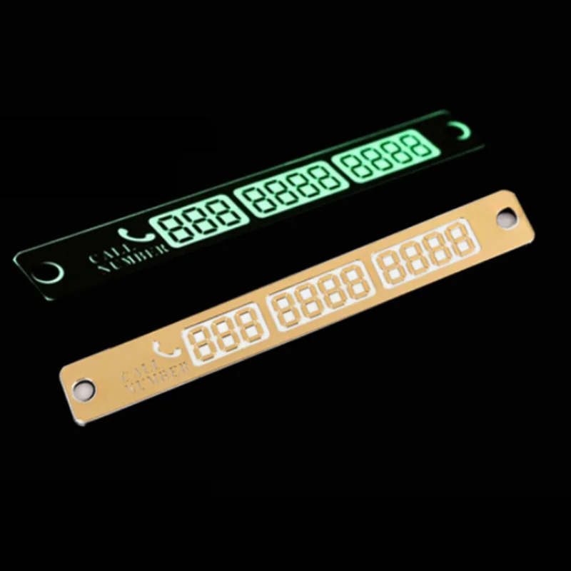 

Temporary Parking Card Luminous Phone Number Card Plate For Land Rover LR4 LR2 Evoque discovery 2 3 4 freelander 1 2