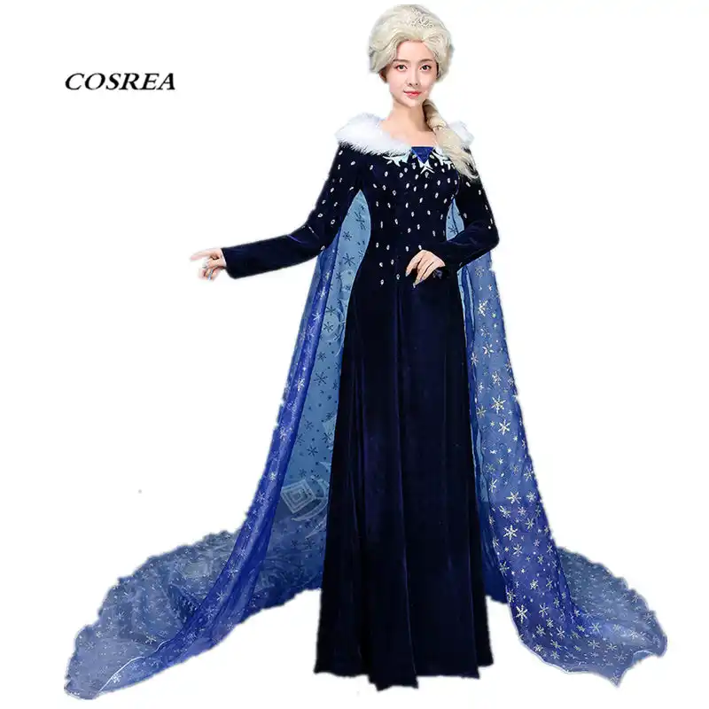 elsa winter dress costume
